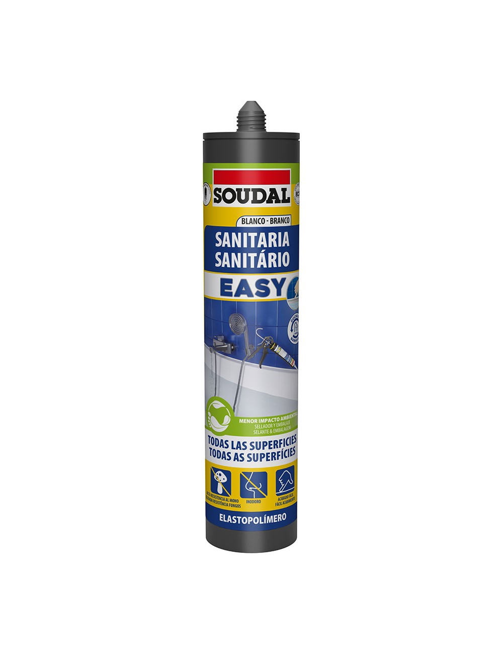 Easy sanitario blanco 290ml soudal 158090