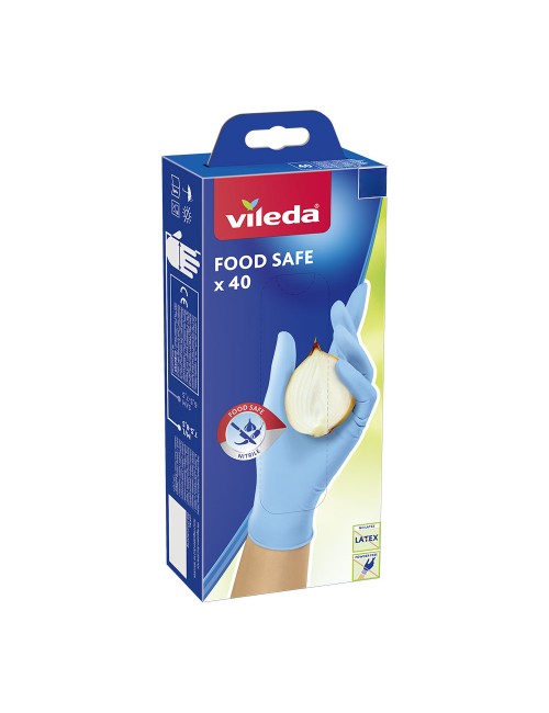 Guantes food safe 40 unid. s/m 171013 vileda