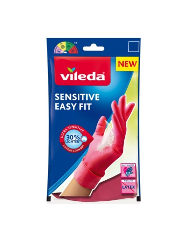 Guantes sensitive easy fit m 168412 vileda