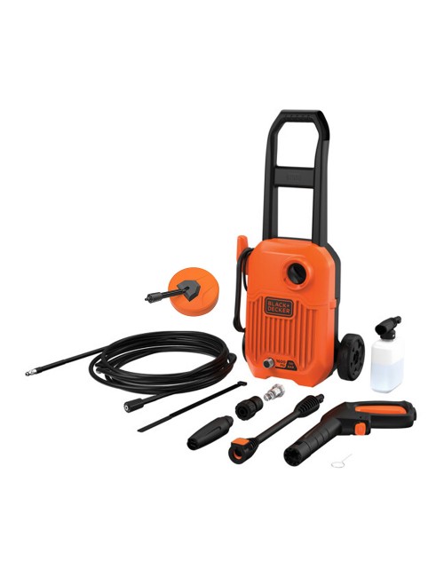 Kit hidrolimpiadora con cable 1300w 110 bar/1600 psi + cepillo patios + manguera alta presión 6m. bepw1300lpa-qs black & decker