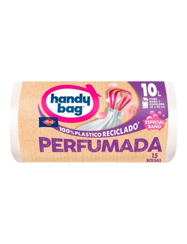 Bolsa basura albal handy bag baño 10l.15uds (45x45cm)