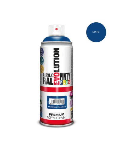 Pintura en spray pintyplus evolution 520cc ral 5010 matt gentian blue