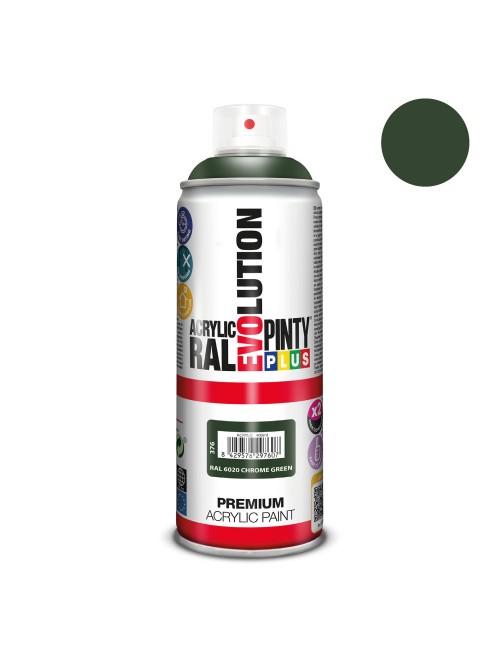 Pintura en spray pintyplus evolution 520cc ral 6020 chrome green