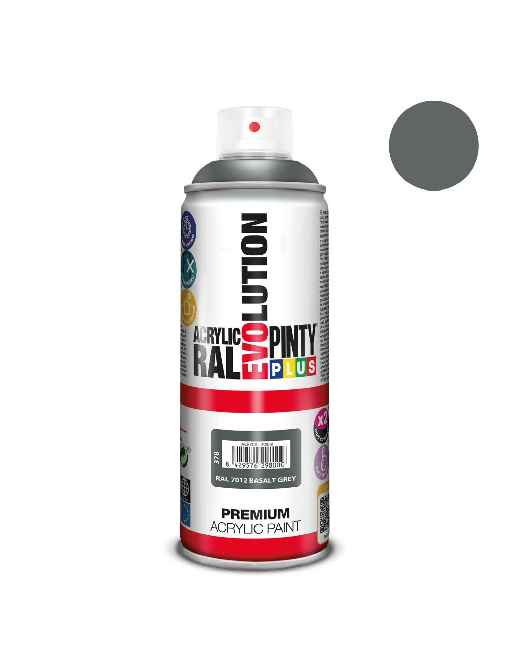 Pintura en spray pintyplus evolution 520cc ral 7012 basalt grey