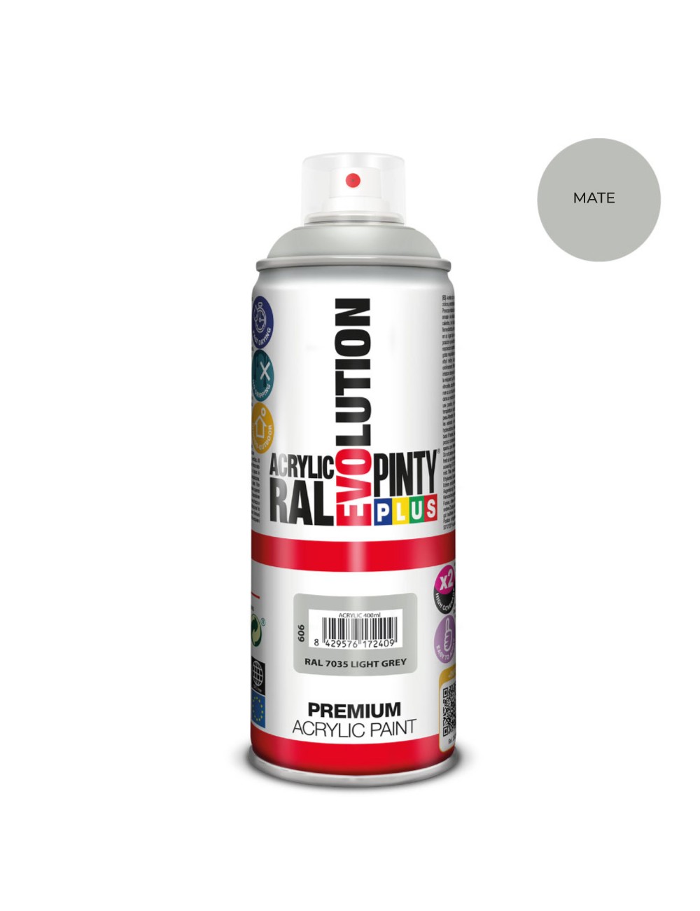 Pintura en spray pintyplus evolution 520cc ral 7035 matt light grey