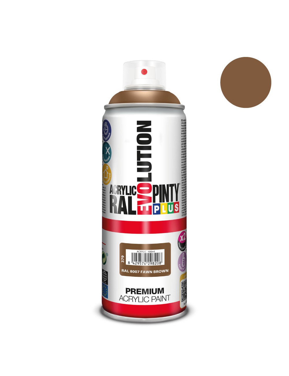 Pintura en spray pintyplus evolution 520cc ral 8007 fawn brown