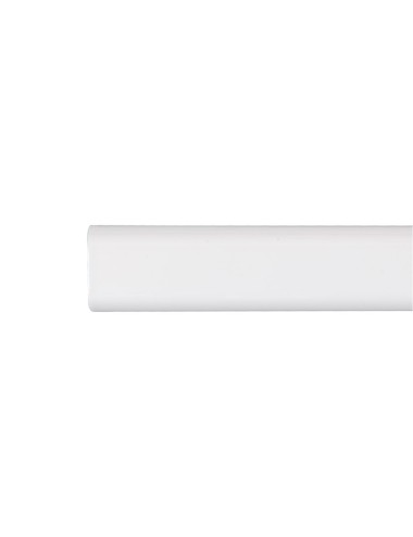 Barra armario ovalada metal blanco 150cm cintacor - storplanet