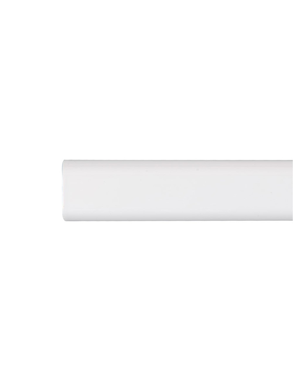 Barra armario ovalada metal blanco 150cm cintacor - storplanet