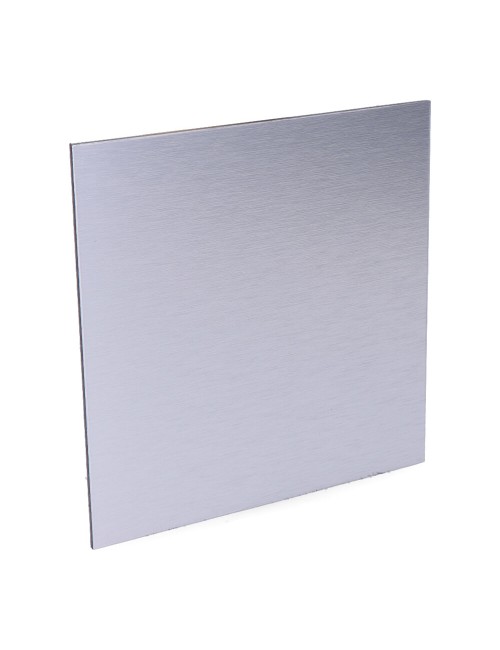 Tapa 175 x 175mm color gris aluminio cepillado para extractor 08413 ø10cm edm