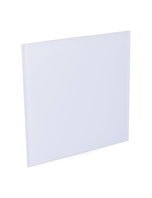 Tapa 175x175 mm cristal blanco mate para extractor 08413 ø10cm edm