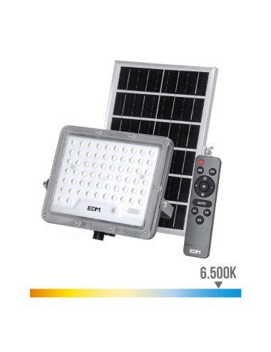 Foco proyector solar slim 100w 1.200lm 6.500k.