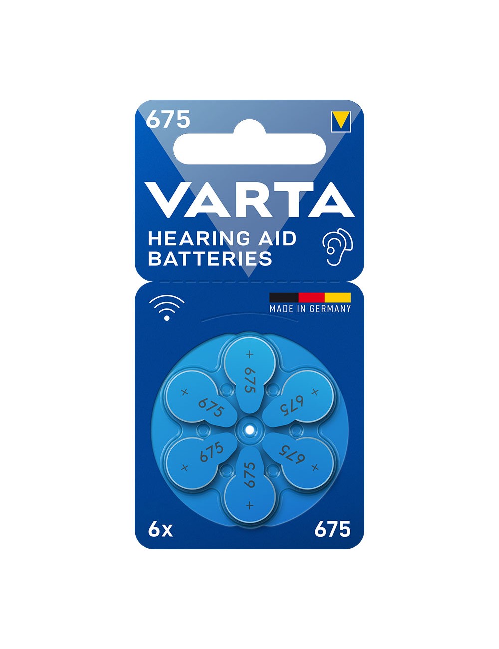 Pila para audífonos varta hearing aid batteries 675 (blister 6 unid.)