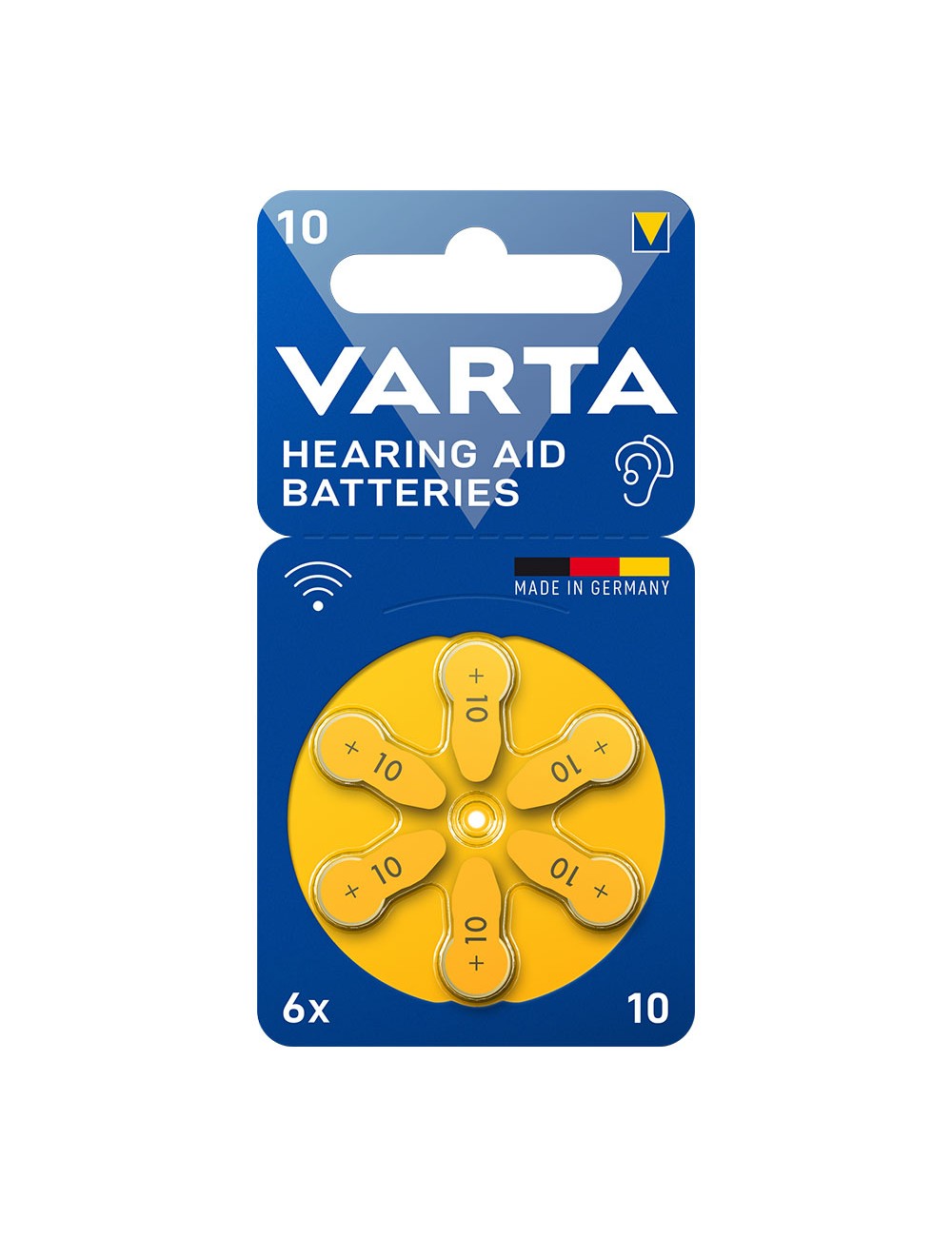 Pila para audífonos varta hearing aid batteries 10 (blister 6 unid.)