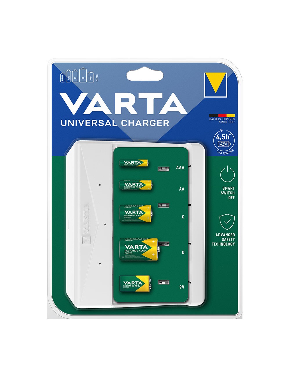 Cargador universal de pilas 57658 varta