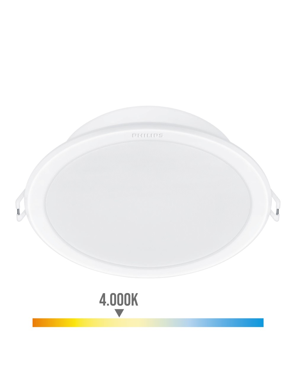 Pack 3uds meson downlight color blanco, 5,5w, 550im. philips