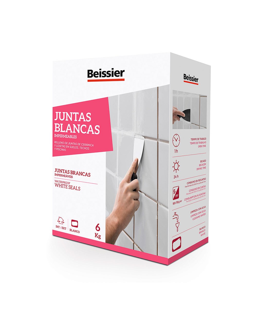 Beissier juntas blancas impermeables 6kg 70162-001