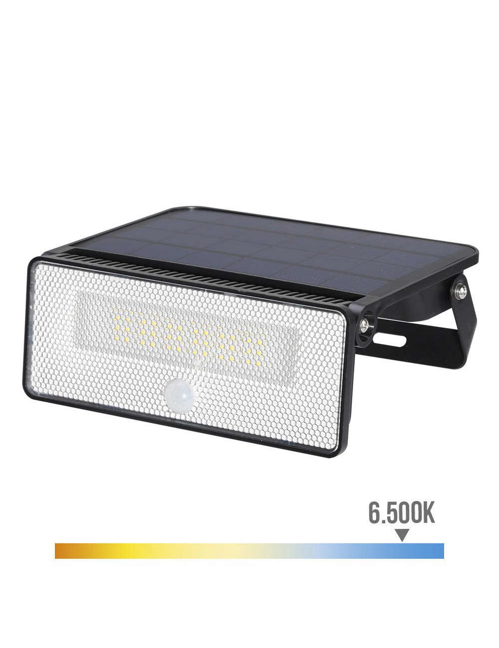 Aplique solar 12w 1.600lm 6.500k. edm