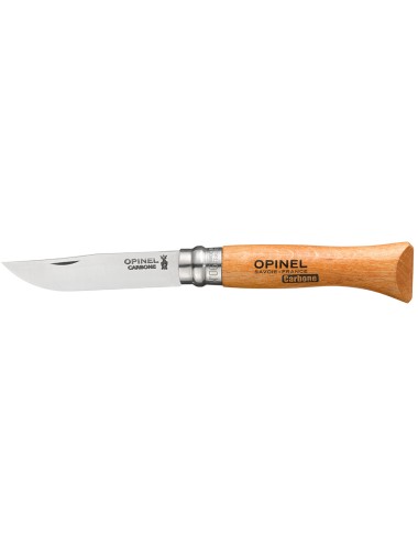 Navaja acero carbono nº6, hoja de 7cm. opinel