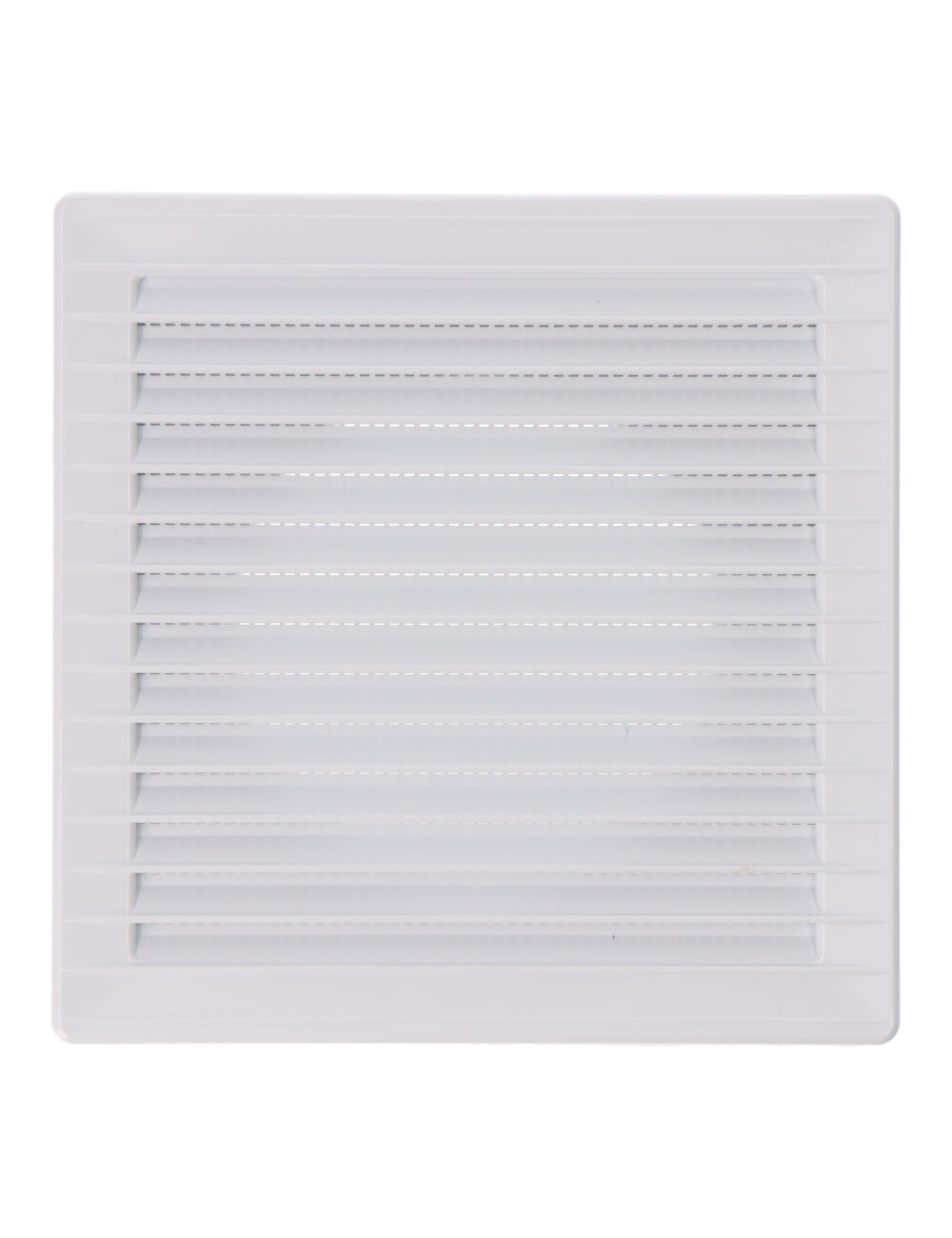 Rejilla ventilación cuadrada empotrable ø 100mm con mosquitera 170x170x10mm abs blanca