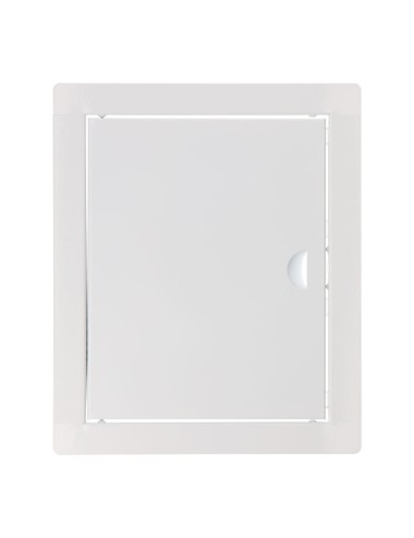 Tapa de registro rectangular empotrable acero blanco 20x25cm