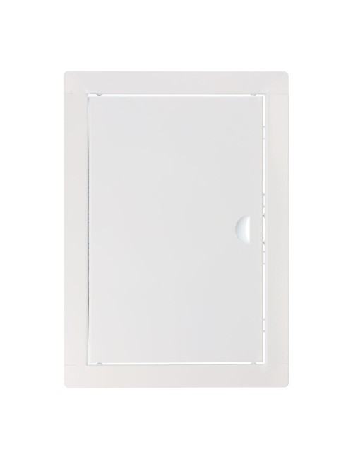 Tapa de registro rectangular empotrable acero blanco 20x30cm