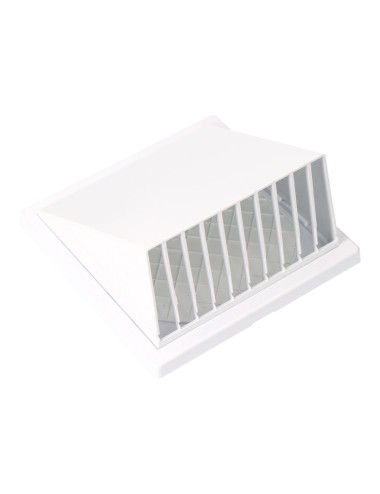 Rejilla ventilación con campana abs ø 125mm blanca