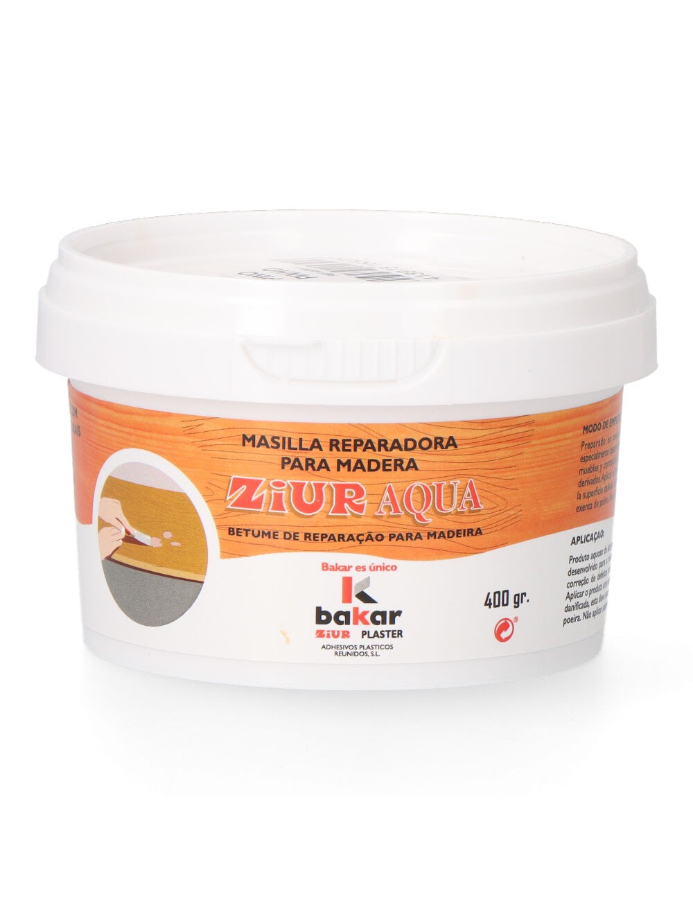 Masilla reparadora para madera 400 gr color pino