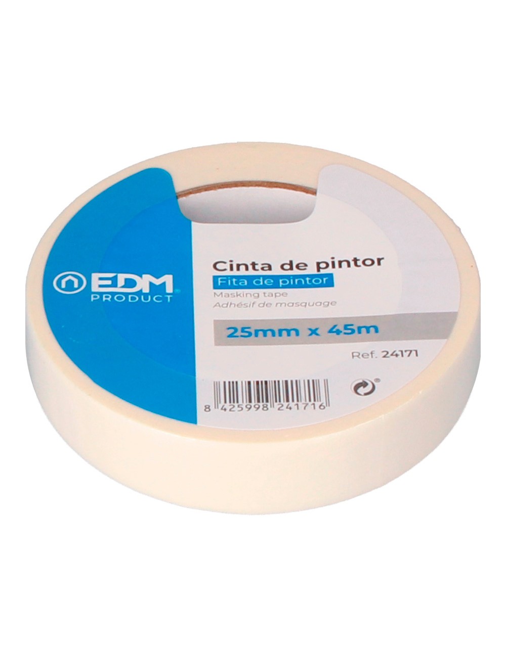 Cinta de pintor 45m x 25mm edm "kreep"