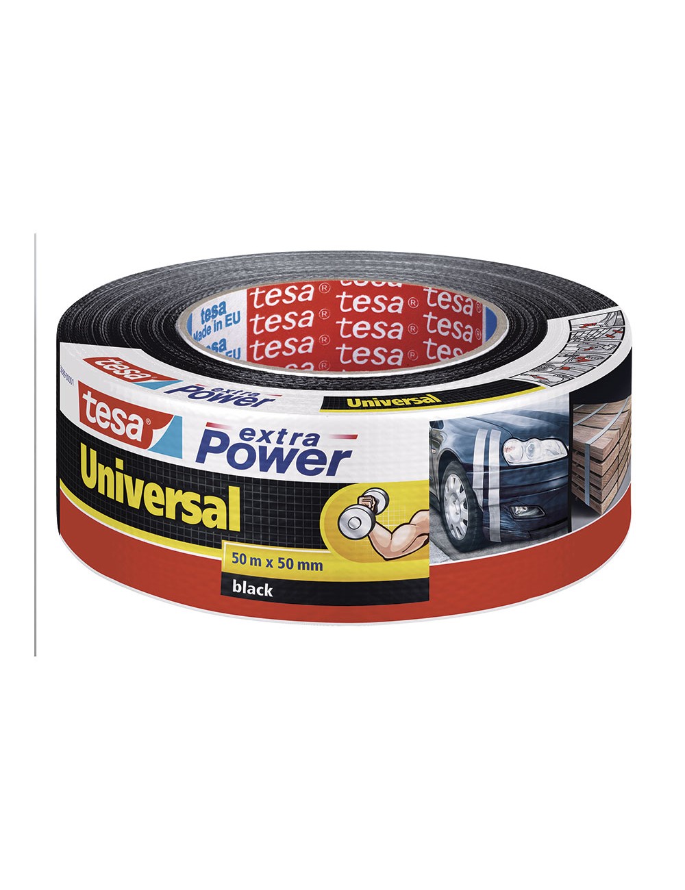 Extra power universal. 50m x 50mm negra 56389 tesa