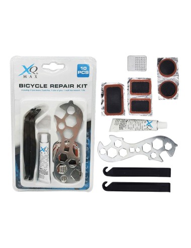 Kit básico reparación ruedas bicicleta 10 piezas xqmax