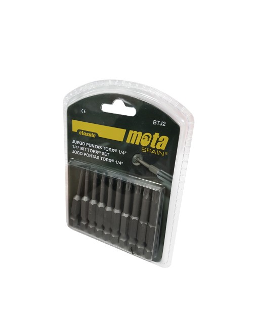 Juego puntas torx tamper x 50mm 10 unid. btj2 mota