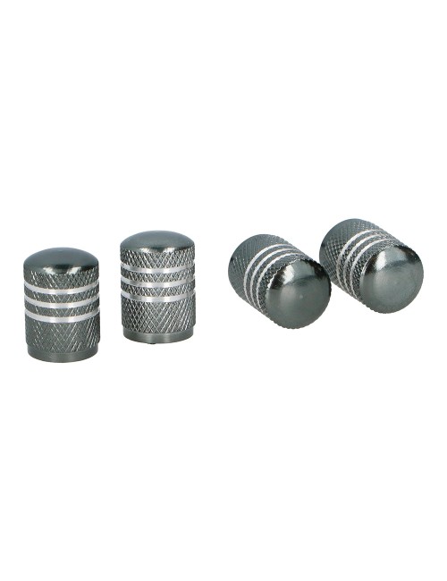 Set de 4 tapones para rueda de coche gris