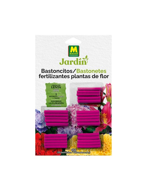 Bastoncitos fertilizantes para plantas de flor 45g.