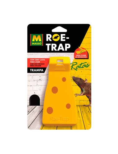 Trampa con cebo roe-trap ratas medidas 14x7x7,5cm. 231127 massó