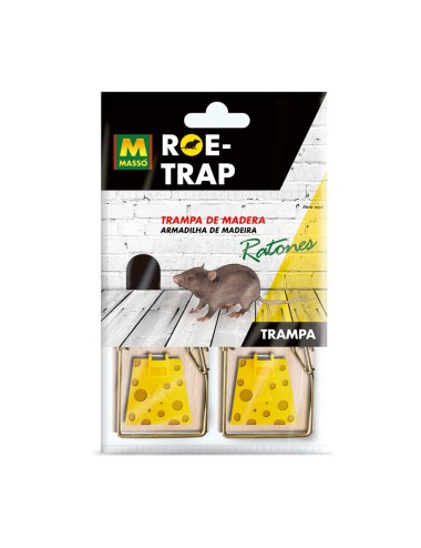 Trampa para cebo roe-trap madera para ratones 231570 massó