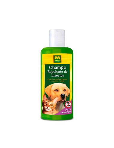 Champu repelente insectos para mascotas 250ml 231355 masso