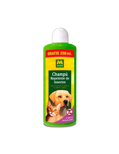 Champu repelente de insectos para mascotas 1 l. 231038n masso