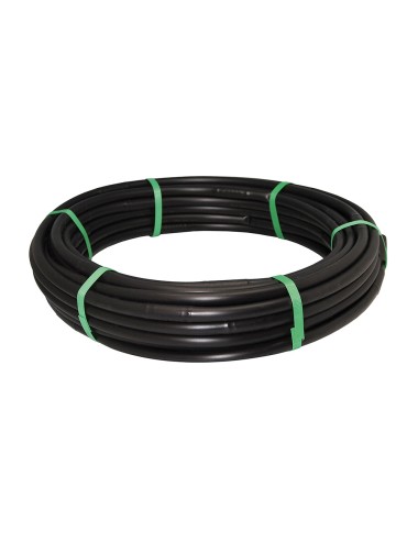 Rollo de 25m de tuberia de goteo 16mm con goteros a 0,35cm 2 l/h color negro. blue bird