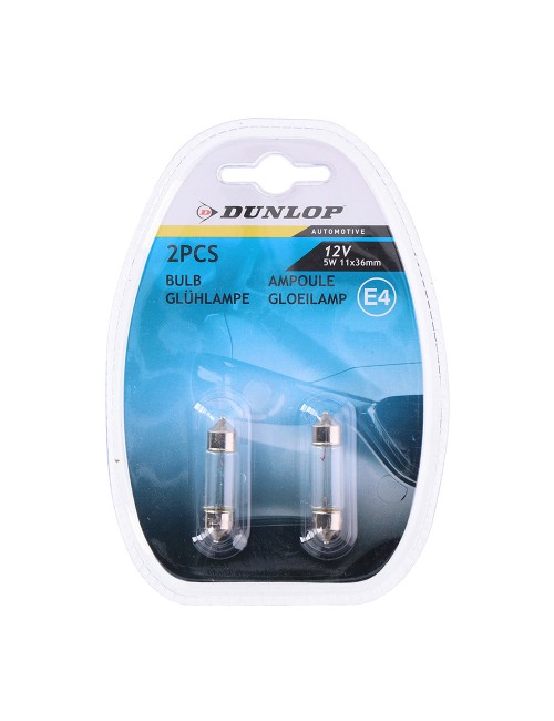 Bombilla 12v 5w 1,1x3,6cm dunlop