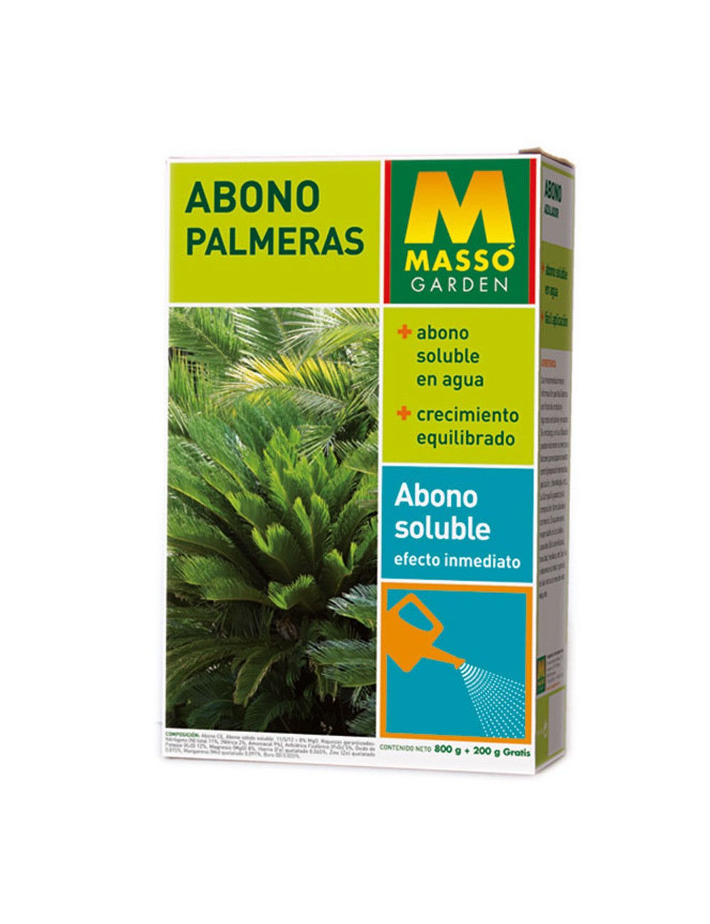 Abono soluble para palmeras 1kg 234037 massó