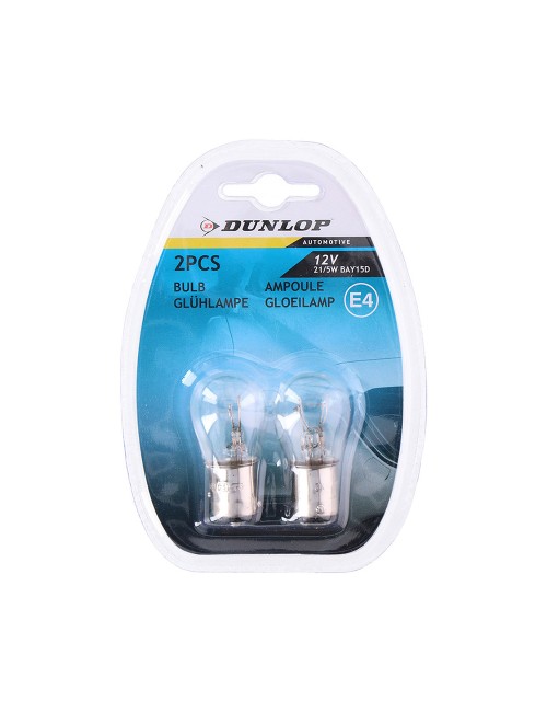 Pack 2 bombillas 12v 21/5w recambio coche dunlop