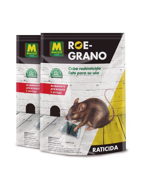 Raticida roe-grano 150g+150g. 231616 massó