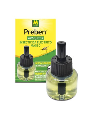 Recambio 33ml insecticida para mosquitos eléctrico preben 231604 massó