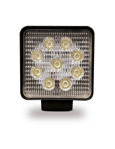 Faro de trabajo cuadrado 9 leds 27w 10-80v 2150lm 60º goodyear