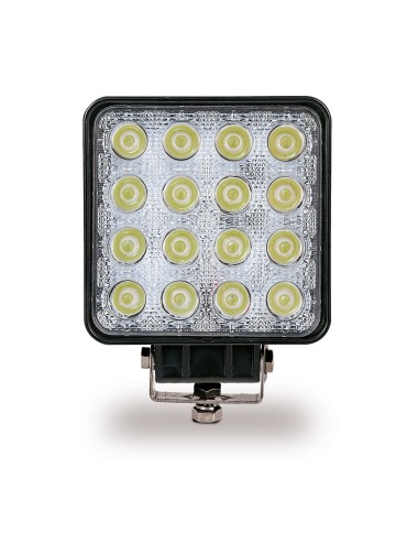 Faro de trabajo 16 led 3500lm, 10-48v 48w cuadrado goodyear