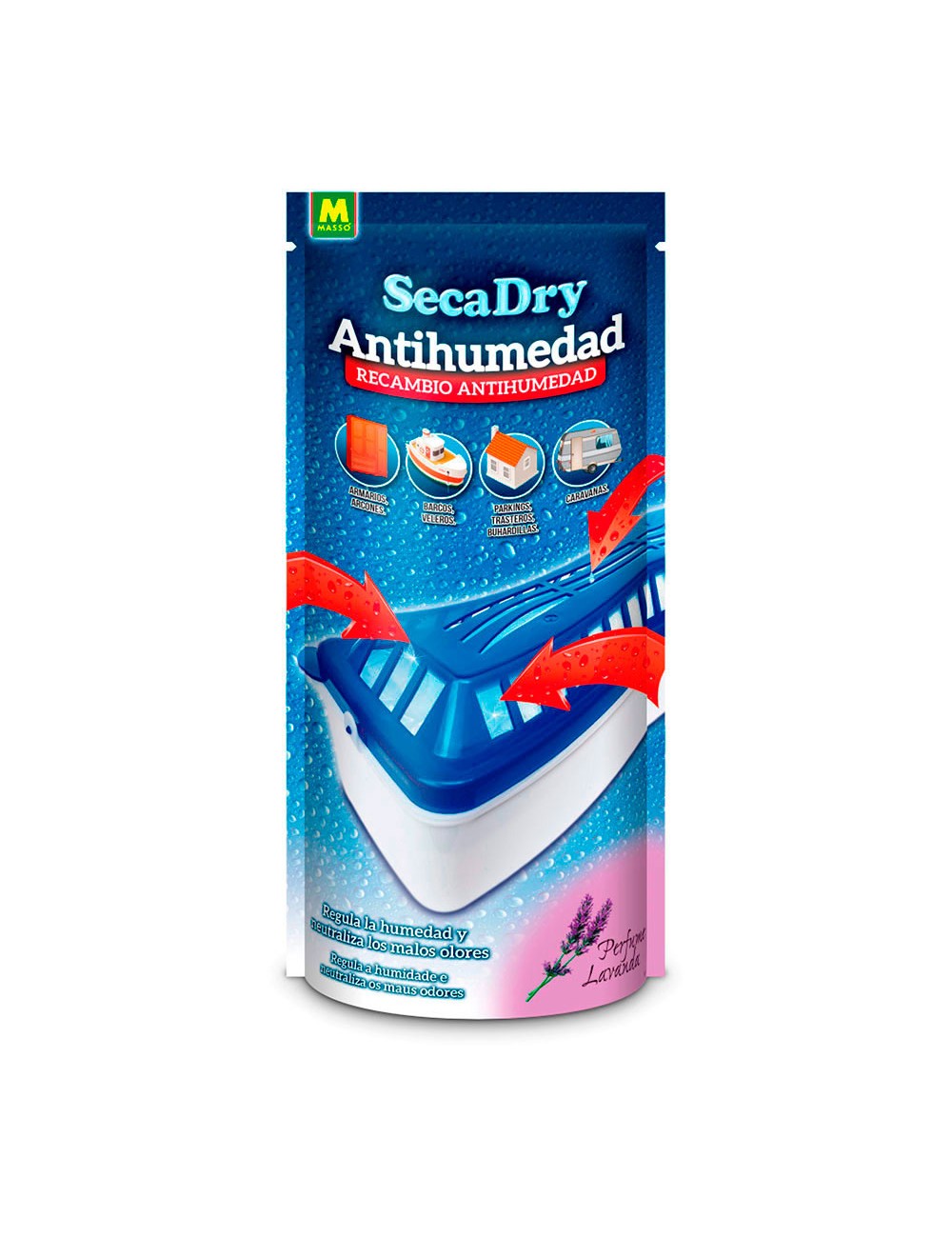 Secadry antihumedad recambio 500g. 231648 massó