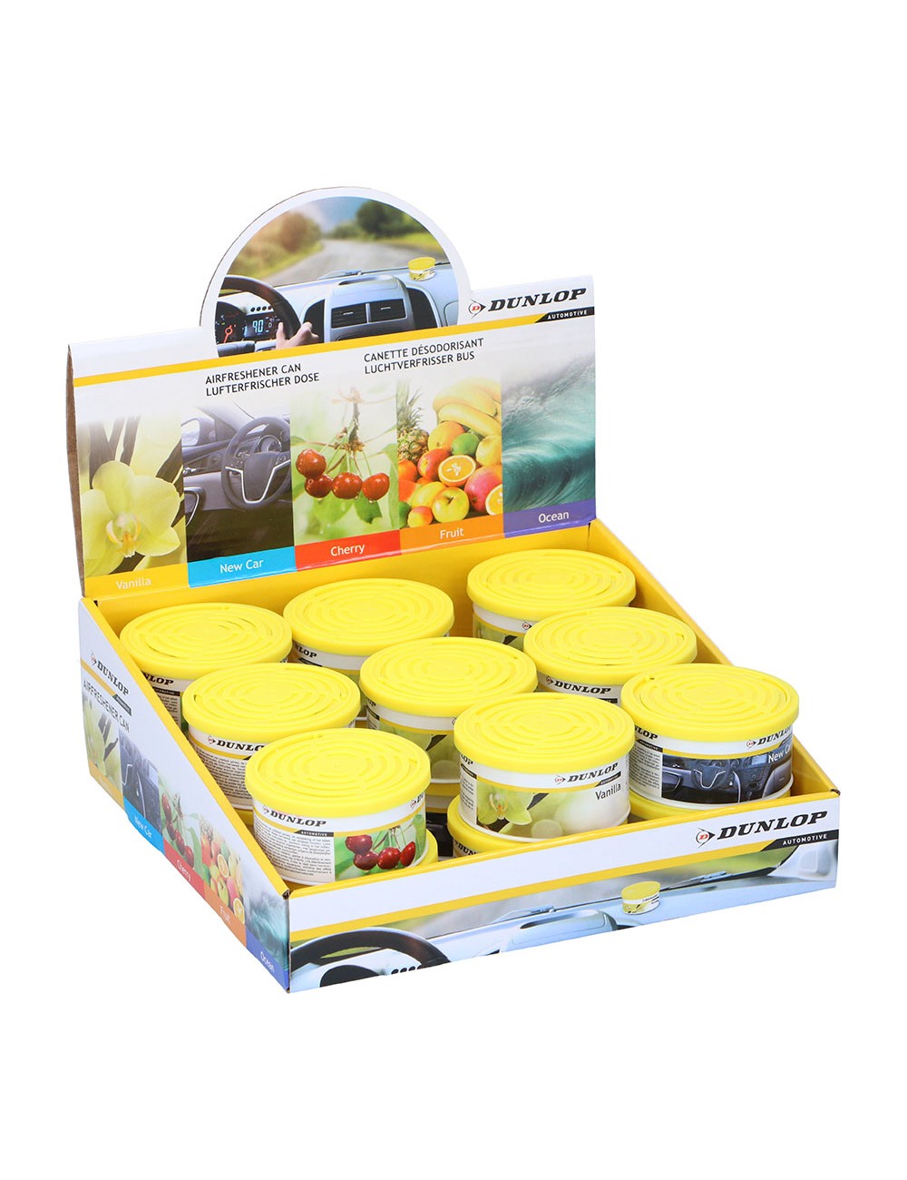 Ambientador de coche aromas variados dunlop