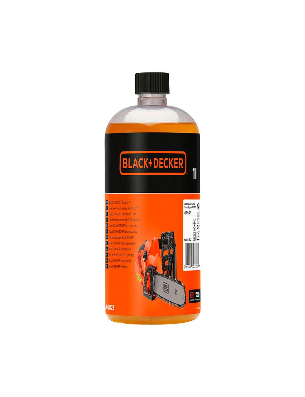 Aceite ecologico bio 1l para motosierra a6023-qz black+decker