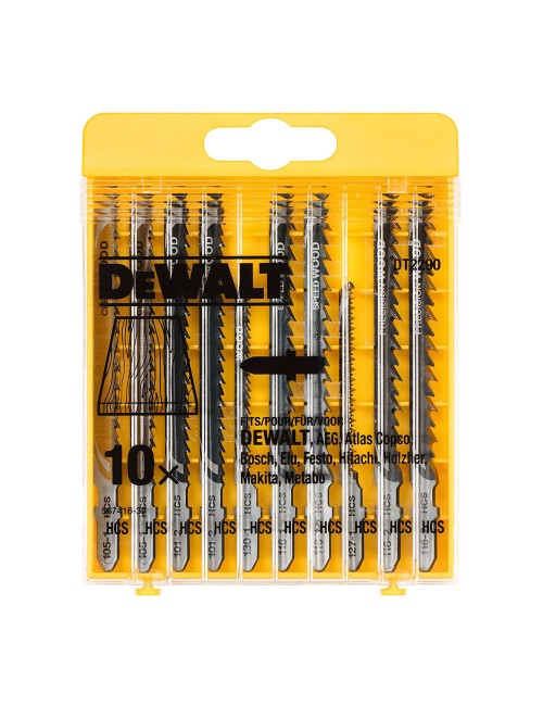 Set de 10 hojas de sierra de calar para madera dt2290-qz dewalt