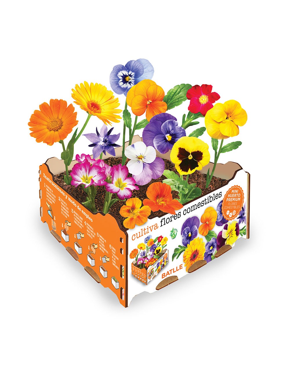 Caja de flores comestibles batlle